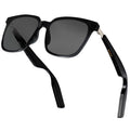 More than Lens Smart Audio Sunglasses for Men Women Bluetooth 5.4 Glasses with Speakers and Mics Open Ear Hands-Free Calling Voice Assistant Anti-UV Timeless Black