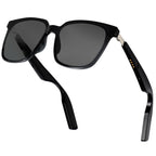 More than Lens Smart Audio Sunglasses for Men Women Bluetooth 5.4 Glasses with Speakers and Mics Open Ear Hands-Free Calling Voice Assistant Anti-UV Timeless Black