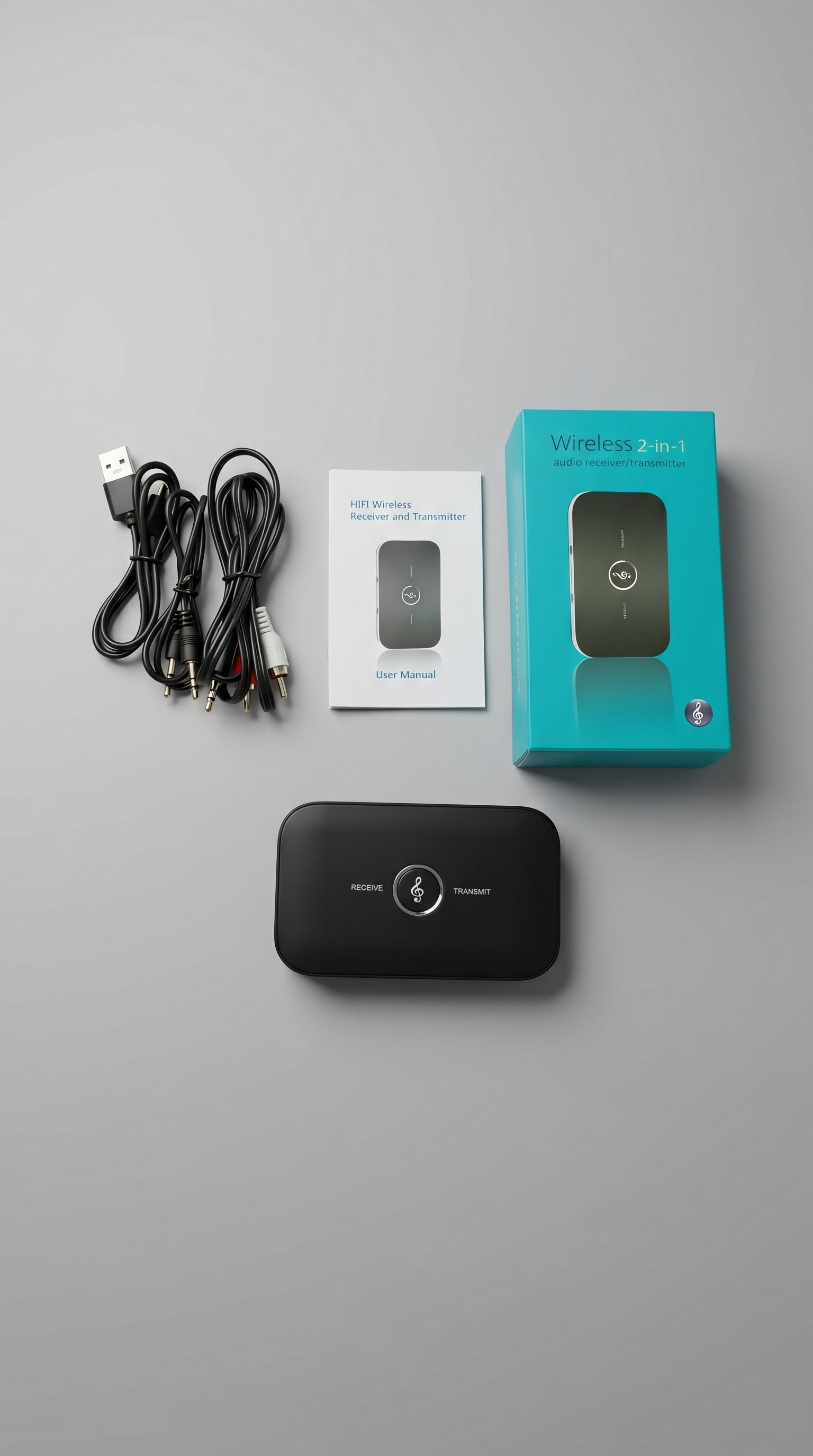 2-in-1 Bluetooth Audio Adapter, Turn Any Device Wireless