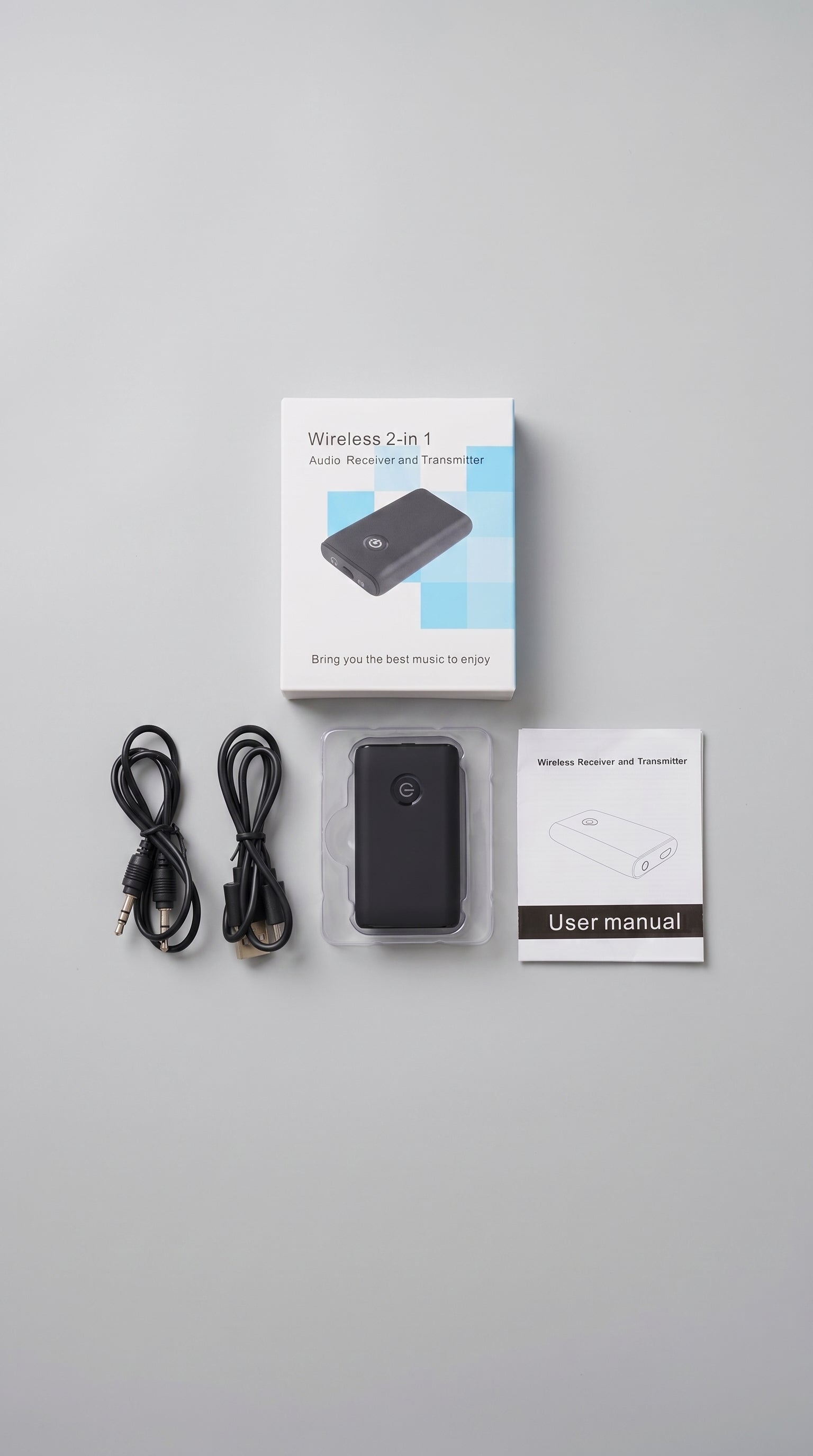 Bluetooth 5.3 Audio Adapter – 2-in-1 Transmitter & Receiver for 3.5mm Device